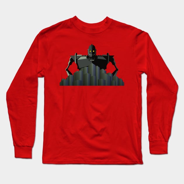 The iron giant - vector Long Sleeve T-Shirt by AtelierNab